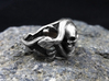 Skull Ring Memento Vivere 3d printed 