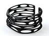 Rocker Coil Bracelet Perforated  3d printed single bracelet