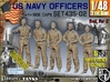 1/48 USN Officers Set435-02 3d printed 