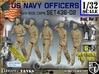 1/32 USN Officers Set436-02 3d printed 