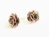 Carnation Flower Earrings 3d printed 