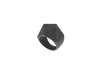 Facet Ring 3d printed Facet Ring black
