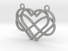 2 hearts & Infinite symbol intertwined 3d printed 