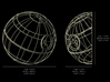 Wireframe Death Star Wall Sculpture 3d printed 