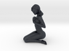 Sitting nude girl 008 3d printed 