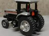 1/64 Scale 42" Silver Rear Wheels & Tires 3d printed Duals removed