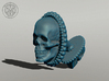 Skull cuff link - 25mm 3d printed 