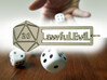 Lawful Evil - RPG alignment keychain 3d printed 