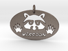 Raccoon pendant, trash panda 3d printed 