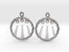 Celtic Awen Earrings 3d printed 