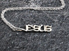 Jesus Graffiti Pendant - Christian Jewelry 3d printed Jesus Graffiti Pendant in polished silver