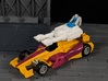 TF Combiner Wars Dragstrip Car Cannon 3d printed Slot allows Titan master to sit on Cannon