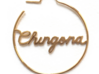 Chingona Hoop Earrings 3d printed 