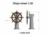 Ships wheel and post 1/35 3d printed 
