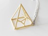 Naked Pyramid Pendant 3d printed 