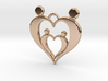 Family of Four Heart Shaped Pendant 3d printed 