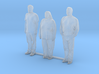 S Scale people standing 8 3d printed This is a render not a picture