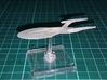 Vesta Class 1/10000 Attack Wing 3d printed Smooth FIne Detail Plastic, mounted on a small Attack Wing base.