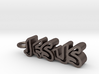 Jesus Graffiti Pendant 2 - Christian Jewelry 3d printed 