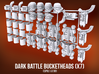 Dark Battle Bucketheads (x7) 3d printed 