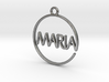 MARIA First Name Pendant 3d printed 