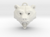 Bear Medallion (solid version) small 3d printed 