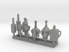 Medieval Style Tankards and Bottles 1/24 scale 3d printed 