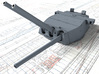 1/600 HMS Lion Class 16"/45 (40.6 cm) MKII Guns x3 3d printed 3D render showing adjustable Barrels