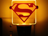 Superman Night Light 3d printed 