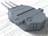 1/144 HMS Lion Class 16"/45 (40.6 cm) MKII Guns x3 3d printed 3D render showing A Turret