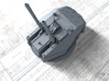 1/700 HMS Tiger Class 6"/50(15.2cm) QF MKN5 Gun x2 3d printed 3d render showing adjustable barrels