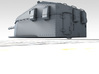 1/96 HMS Tiger Class 6"/50 (15.2cm) QF MKN5 Gun x1 3d printed 3d render showing product detail