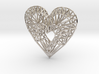 Geometric Heart Pendant 3d printed 