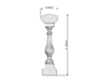Baluster 01. HO Scale (1:87) 3d printed Dimensions in HO scale (1:87)
