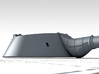 1/350 HMS Furious 18"/40 MKI Gun w. Blast Bag x1 3d printed 3D render showing product detail