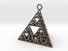 Sierpinski Tetrahedron earring with 32mm side 3d printed 