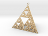 Sierpinski Tetrahedron earring with 64mm side 3d printed 