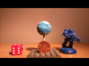 Top Table Planets: Ice World - 2 Sizes 3d printed 