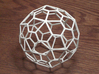Pentagonal Hexecontehedron, large 3d printed 60 sided polyhedron - photo is of a 3" diameter one