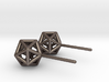 Simple Icosahedron Earring studs 3d printed 