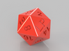 D20 Dice Custom Letter, Choose Letters you want! 3d printed 
