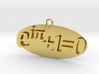 Euler identity Equation earring or pendant  3d printed 