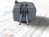 1/350 4.5"/45 (11.4 cm) QF MKVI Guns x2 3d printed 3d render showing product detail