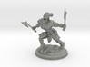 Orc with Axes on 28mm Base Low Poly version 3d printed 