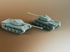 FCM 50T French Heavy Tank Scale: 1:100 3d printed 