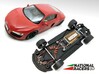 3D Chassis - Carrera Audi R8 (Combo) 3d printed Chassis compatible with Carrera model (slot car and other parts not included)