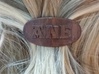 ANE Personalized Oval Hair Barrete 40-50 3d printed 