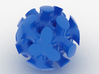 Bone Sphere 3d printed Blue Processed Versatile Plastic