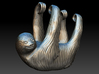 Sloth pendant 3d printed 