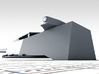 1/350 HMS Bellerophon 12" MKX Guns x5 3d printed 3d render showing Turret PQXY detail